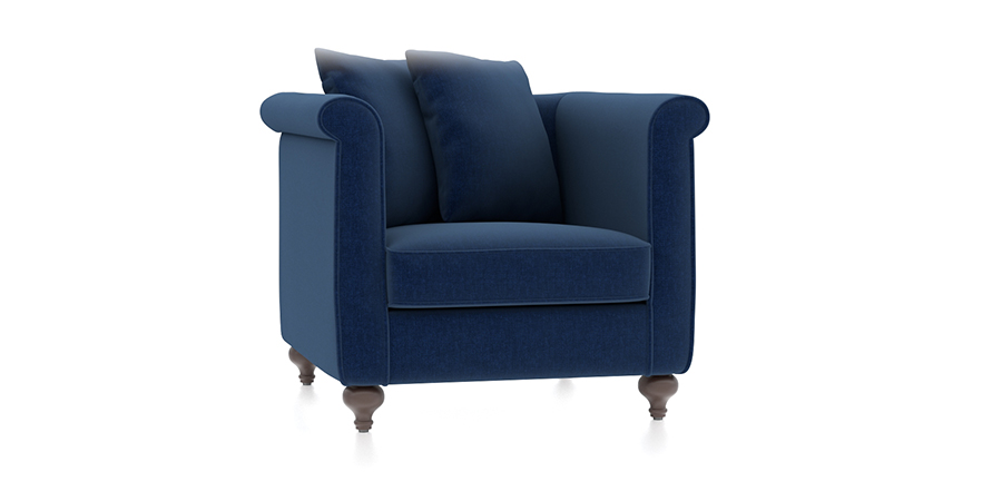 Leroy Fabric Sofa 6Seater (Blue)